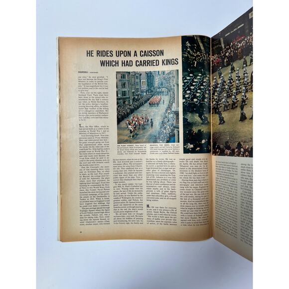 Vintage Ephemera - LIFE Magazine - Churchill’s Funeral - February 5, 1965 - Picture 2 of 4